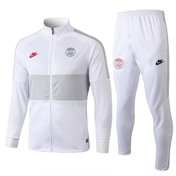 Survetement Paris Saint Germain 2019-20 Blanc Gris